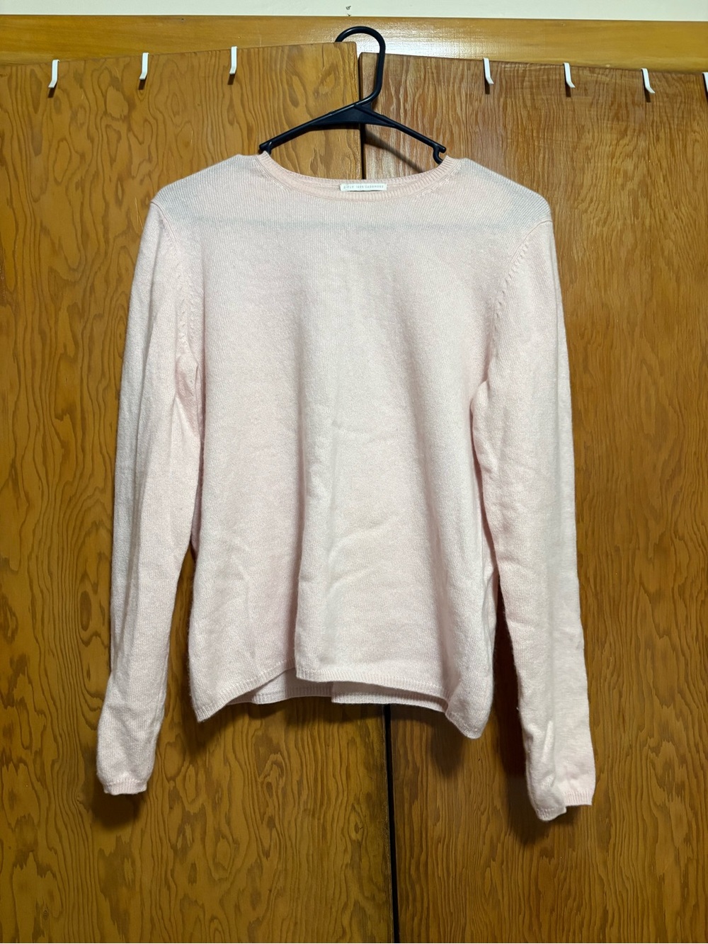 Charter Club Light Pink 100% Cashmere Crew Neck Sweater